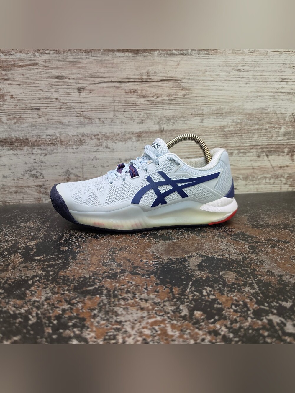 Womens Asics Gel Resolution 8 Tennis Shoes Sz 5.5 Wide Used 1042A097 inserts